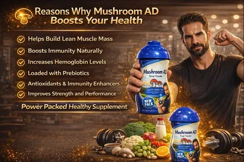 Mushroom AD Soup Powder For weight Gain